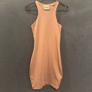 Olympia Tan Sleeveless Dress